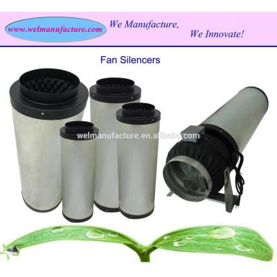 Hydroponic air duct silencer,inline fan silencer